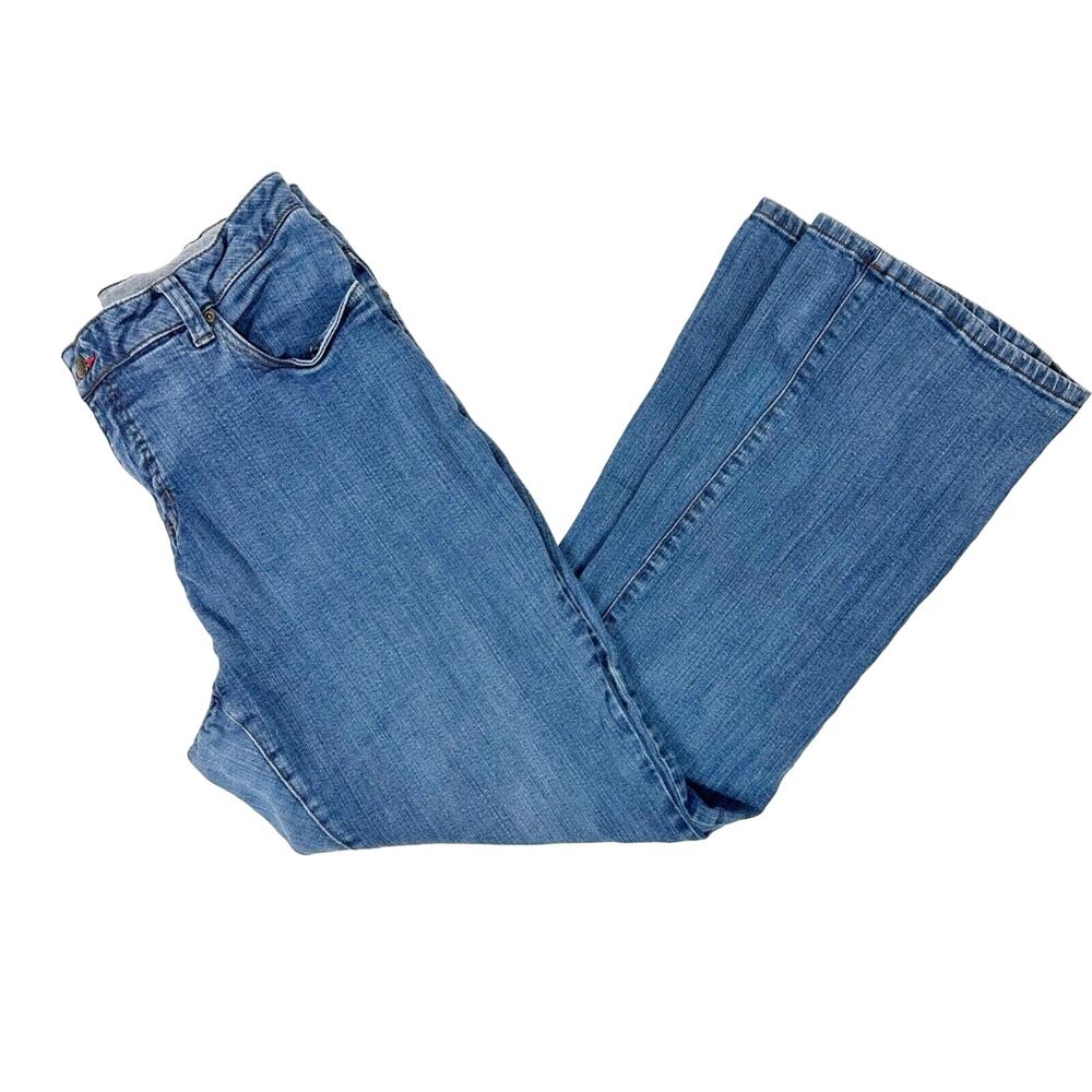 Smith's Dungarees Jeans medium wash denim pants size 16 women's flare bootcut